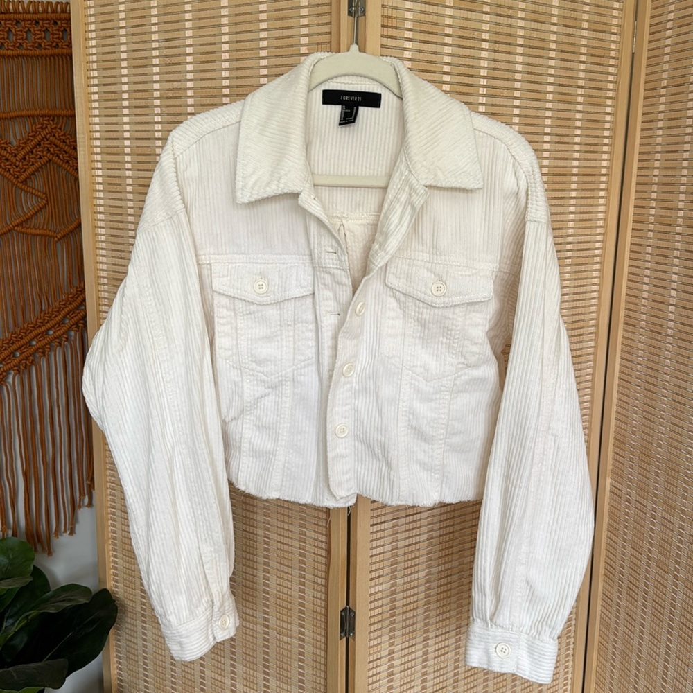 Forever 21 Corduroy Cropped Shacket